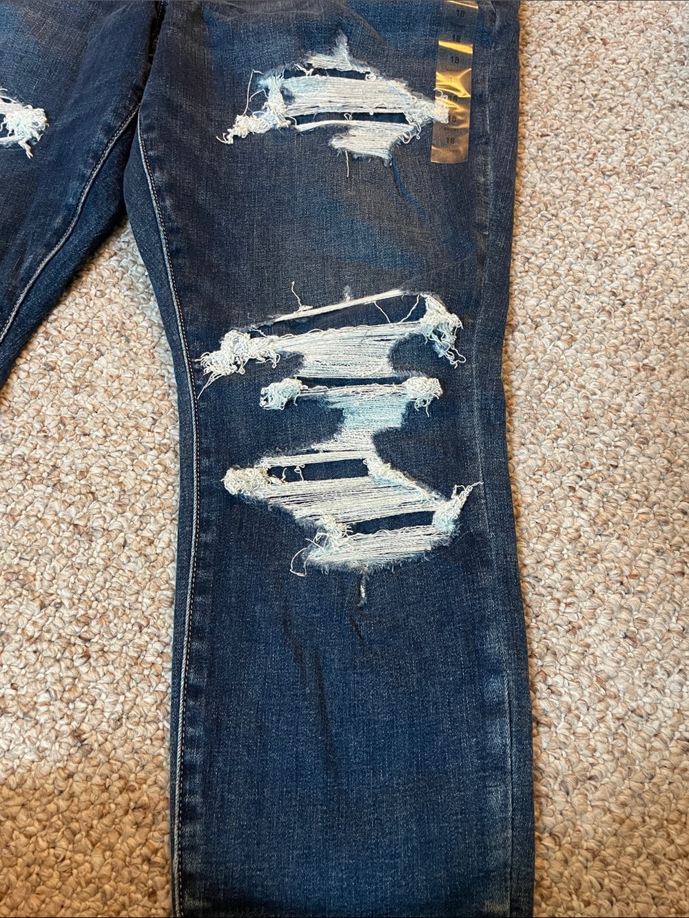 American Eagle Ripped High Rise Jegging - Picture 3 of 10